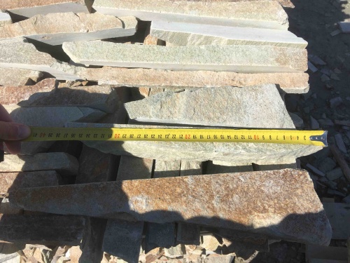 Горбушка златолит золотистый для облицовки купить в Магнитогорске