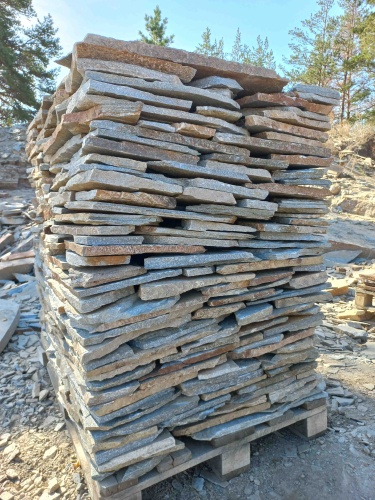 Плитняк златолит серебристый для фасада купить в Магнитогорске