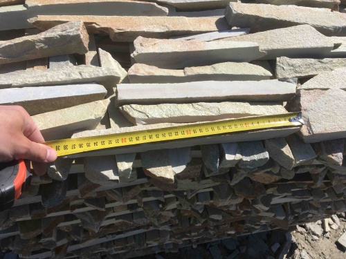 Горбушка златолит золотистый для облицовки купить в Магнитогорске